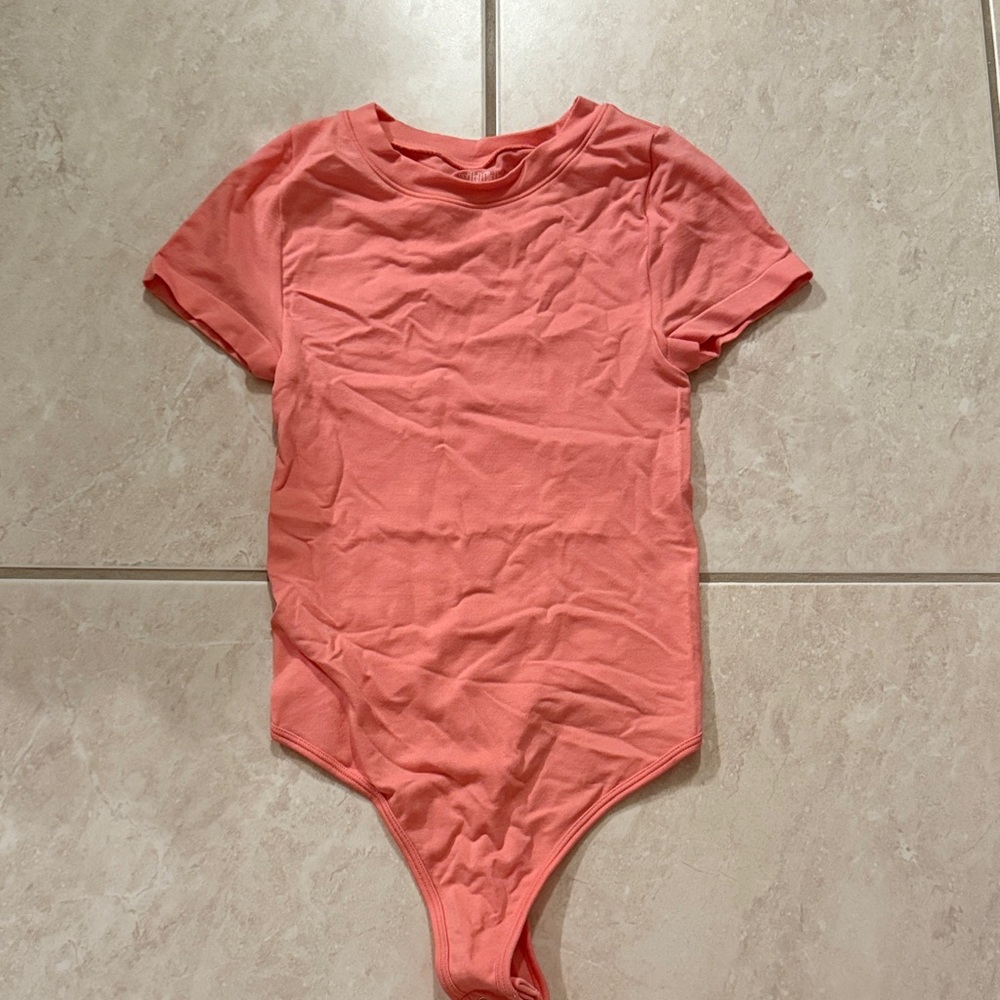 Wild Fable Short Sleeve Bodysuit Coral